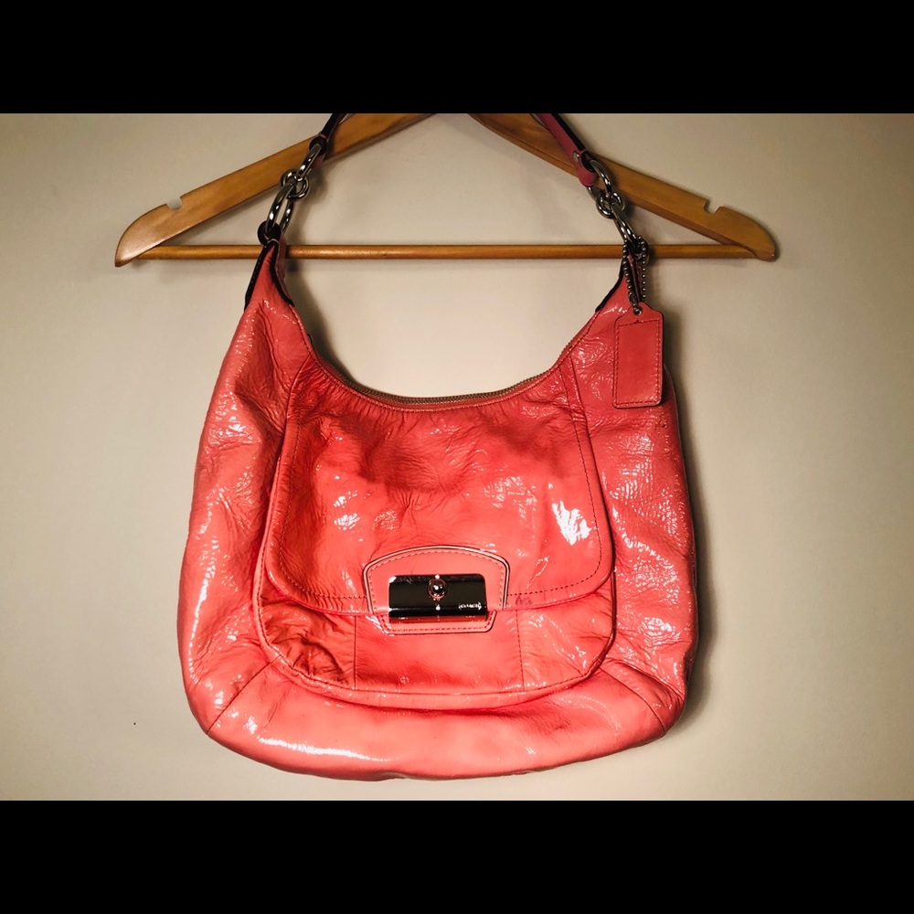 Authentic Pink Patent Coach